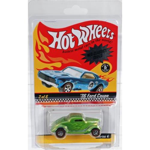 Hot Wheels `36 Ford Coupe Neo Classics Series 4 H2923 Nrfp 2004 Green 1:64
