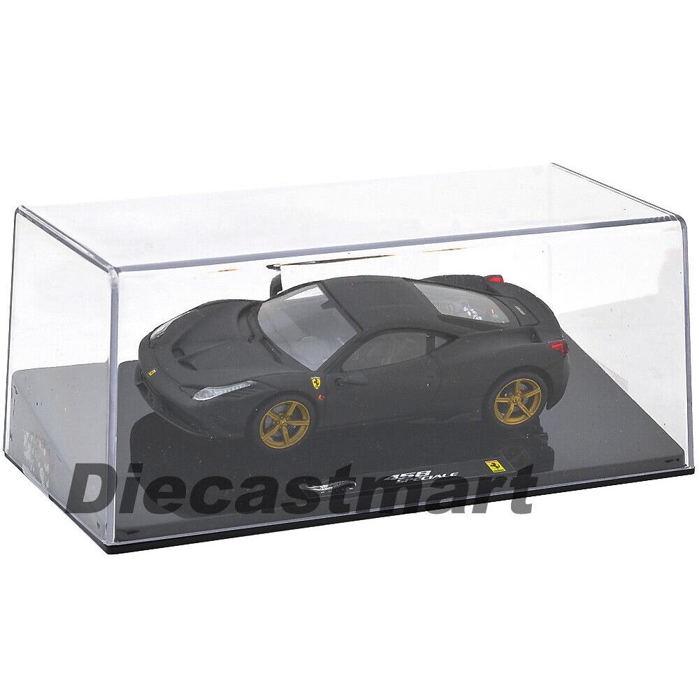 Hotwheels Elite BLY47 Ferrari 458 Italia Speciale 1:43 Diecast Model Car Black - Black