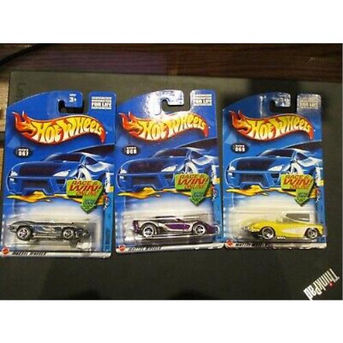 2002 Hot Wheels Hot Rod Series Set 3 of 4 Collector 67 68 69 Missing SW34D
