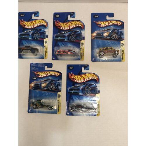 Hot Wheels 2004 Scrapheads Series Complete Set of 5 Die Cast Cars