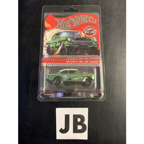 2021 Hot Wheels Red Line Club `55 Chevy Bel Air Gasser Triassic-2 In H