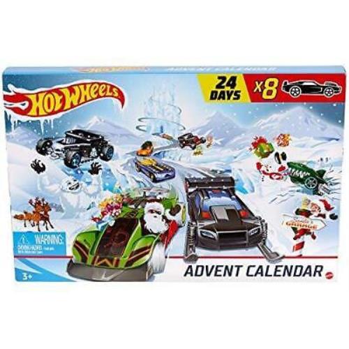 Hot Wheels Advent Calendar 24 Day Holiday Surprises with Cars and Accessories