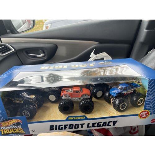 2021 Hot Wheels Monster Trucks Bigfoot Legacy 5 Pack Exclusive Bigfoot