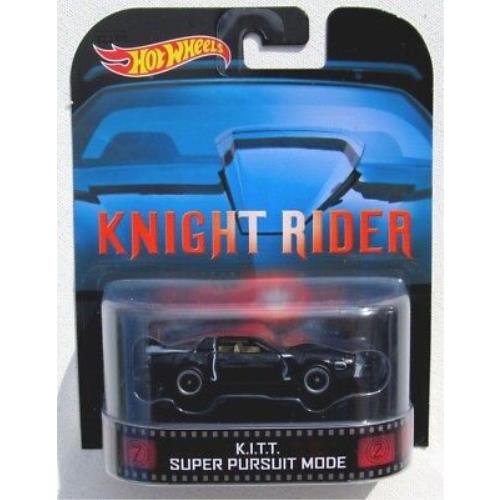 Hot Wheels Retro Knight Rider K.i.t.t. Super Pursuit Mode Trans AM