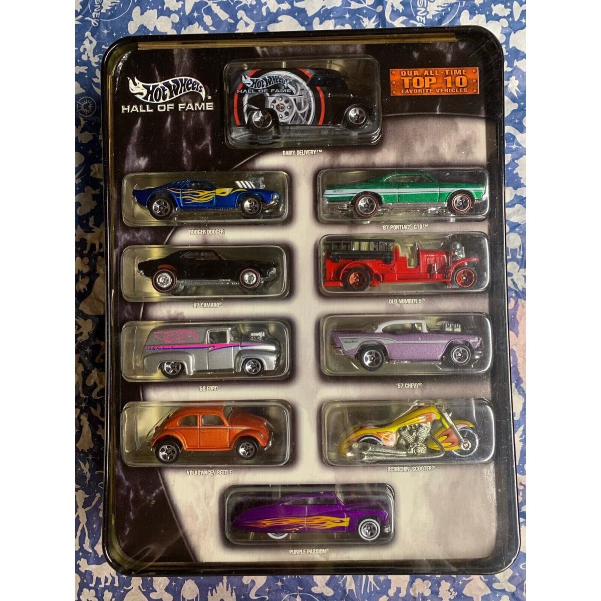 Hot Wheels 2003 Hot Wheels All Time Top 10 Favorite Vehicles W/tin