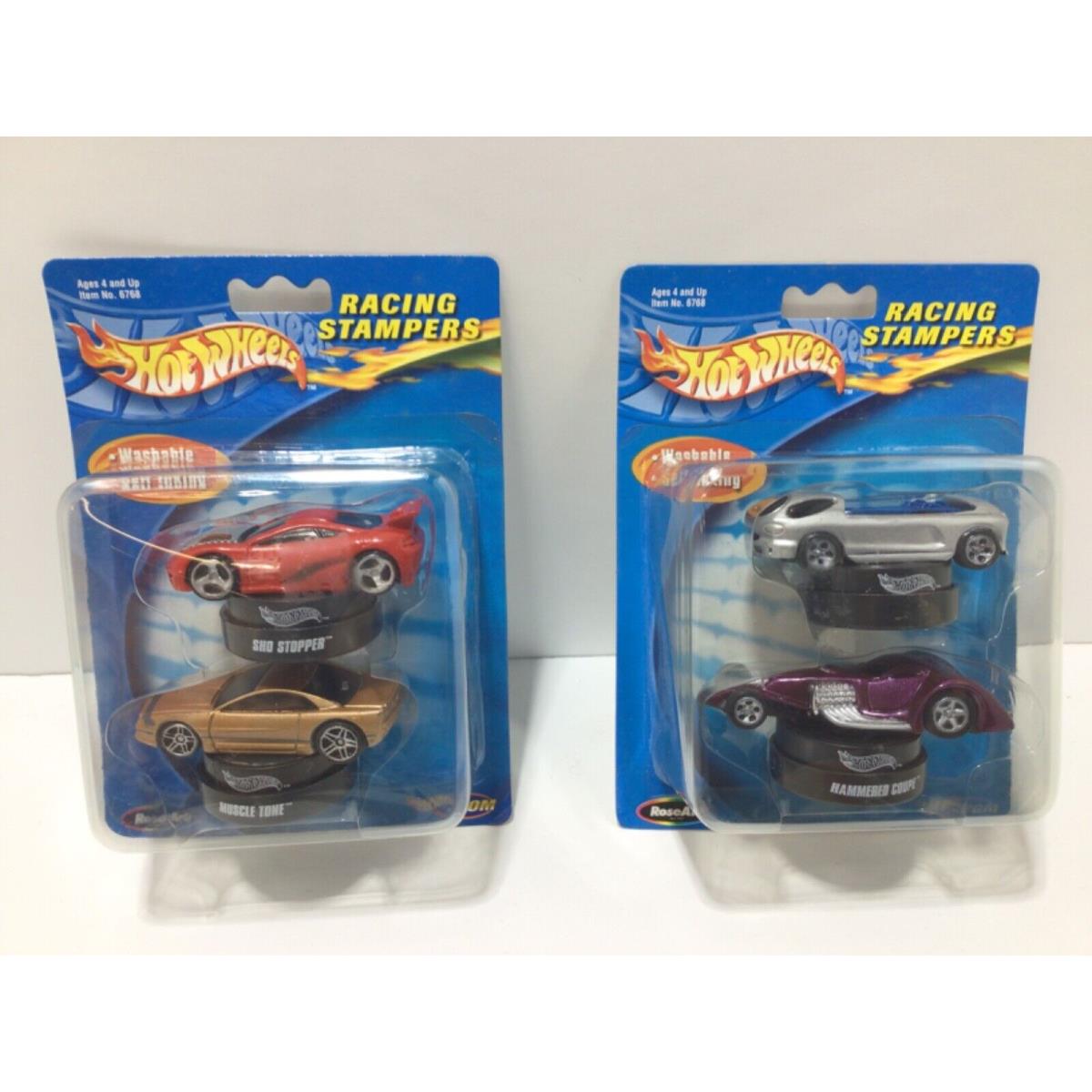 Hot Wheels Racing Stampers Set of 4 Roseart Sho Stopper Hammered Coupe + 2 More