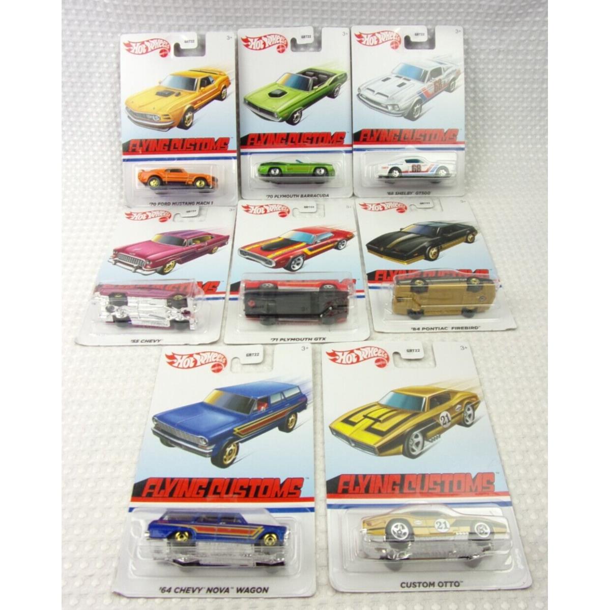 2021 Hot Wheels Mix 2 Target Exclusive Flying Customs Set of 8 Cars