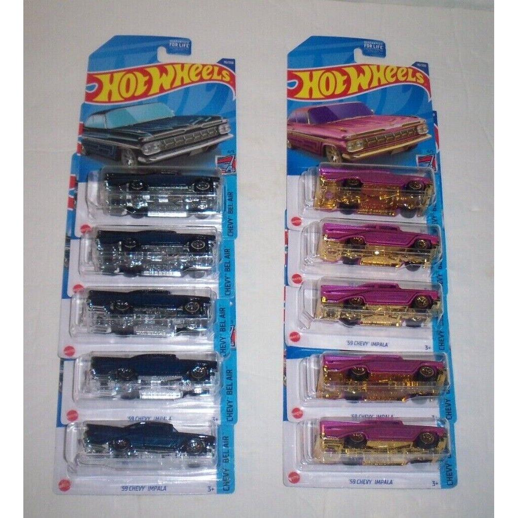 2022 Hot Wheels Dollar General Exclusive Chevy Bel Air 1959 Chevy Impala