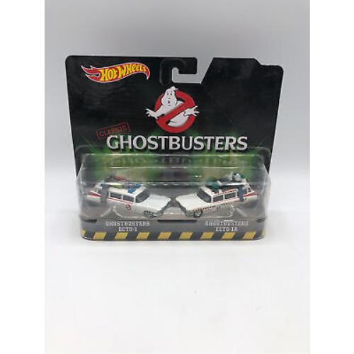 Hot Wheels Classic Ghostbusters Ecto-1 and Ecto-1A Die-cast Vehicle 2-Pack