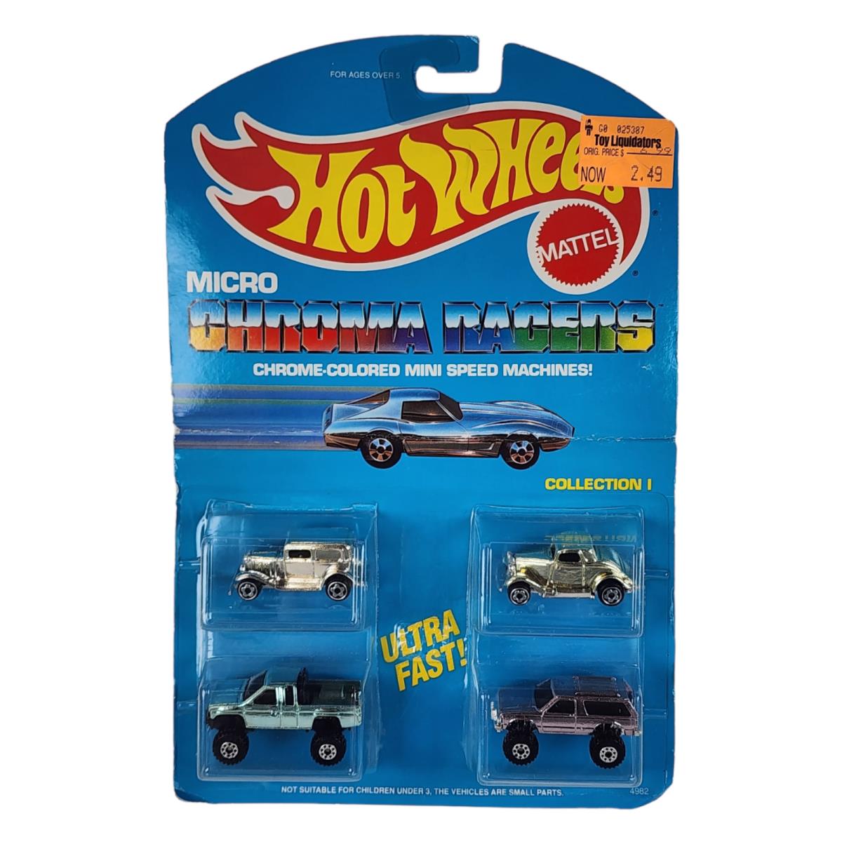 Mattel Hot Wheels Mini Micro Chroma Racers Collection I Moc 1989