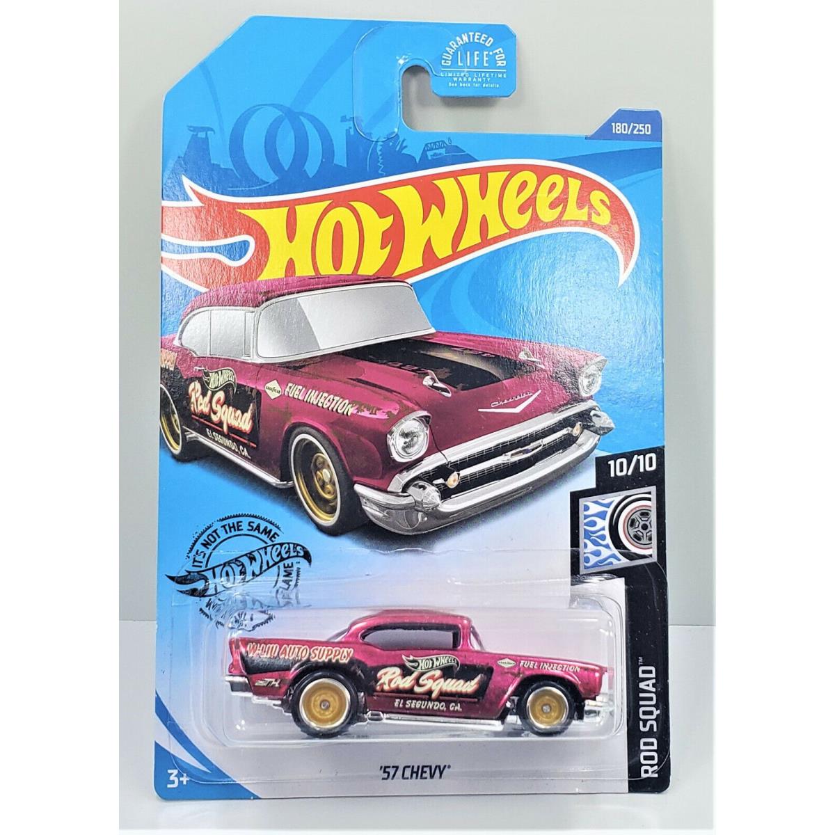 Hot Wheels `57 Chevy Rod Squad 180/250 10/10 Super Treasure Hunt In Package