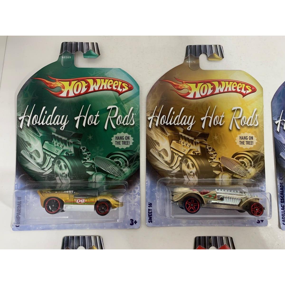 Hot Wheels Holiday Hot Rods Complete Set OF 8 Walmart Exclusive 2010