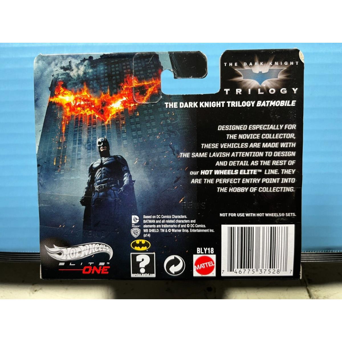 1/50 Hot Wheels Elite One Batmobile From Batman The Dark Knight Trilogy Black