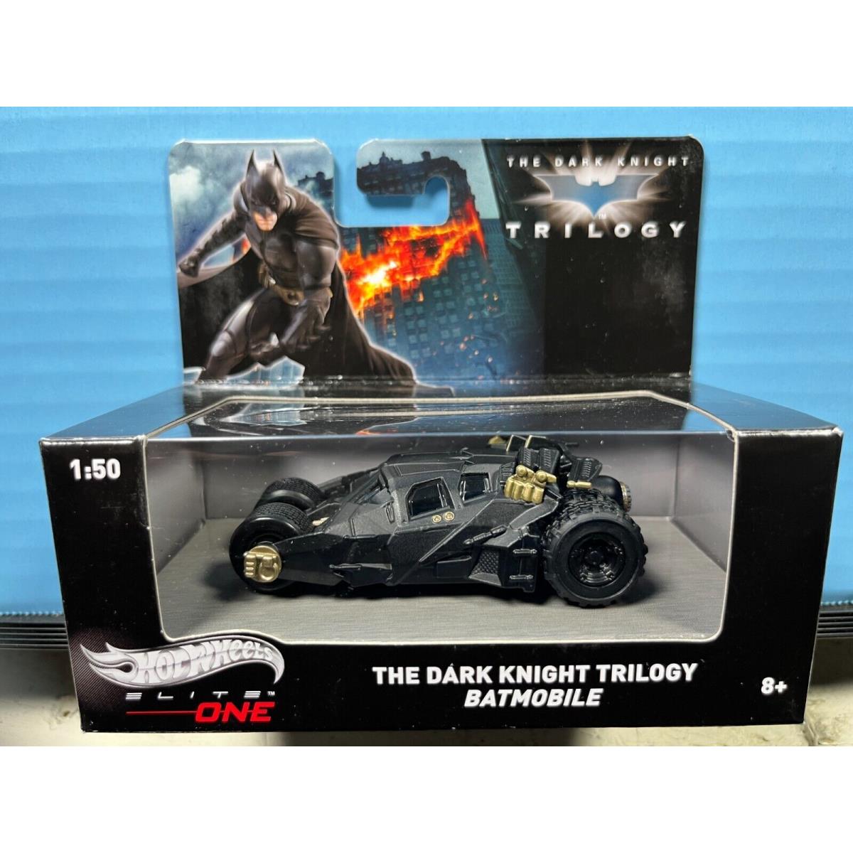1/50 Hot Wheels Elite One Batmobile From Batman The Dark Knight Trilogy Black