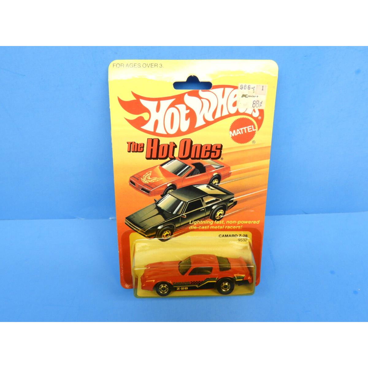 Mattel Hot Wheels Camaro Z-28 The Hot Ones Red 9532 Pkg Kmart 1982