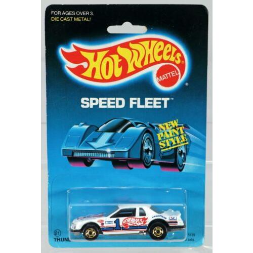 Hot Wheels Thunderburner Speed Fleet Series 5139 Nrfp 1986 White Hog 1:64