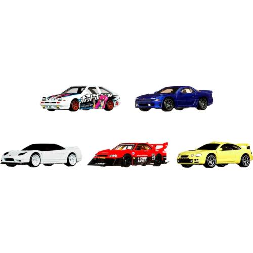 Hot Wheels Car Culture Mountain Drifters Design Container Set 5 1:64 Scale
