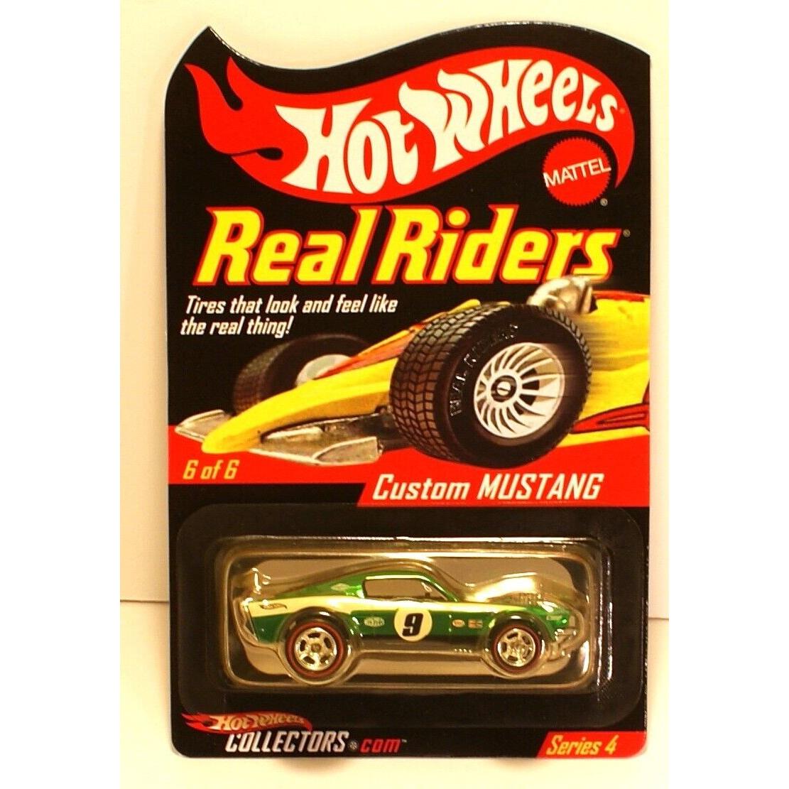 2004 Hot Wheels Green Custom Mustang Rlc Real Riders Redline Club 02574/11000