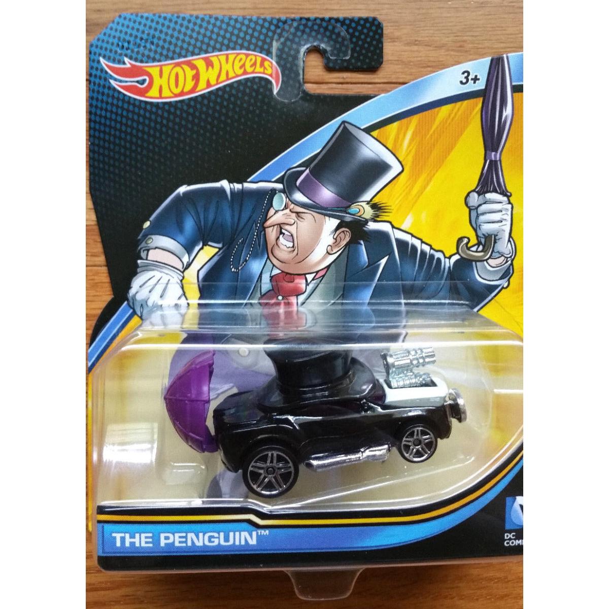 DC Comics The Penguin Hot Wheels Mattel Diecast Model Car Collectible