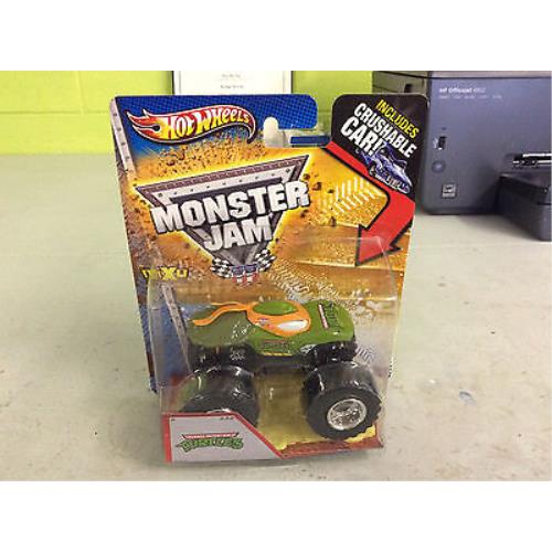 2013 Hot Wheels Monster Jam Teenage Mutant Ninja Turtles W/ Crushable Car