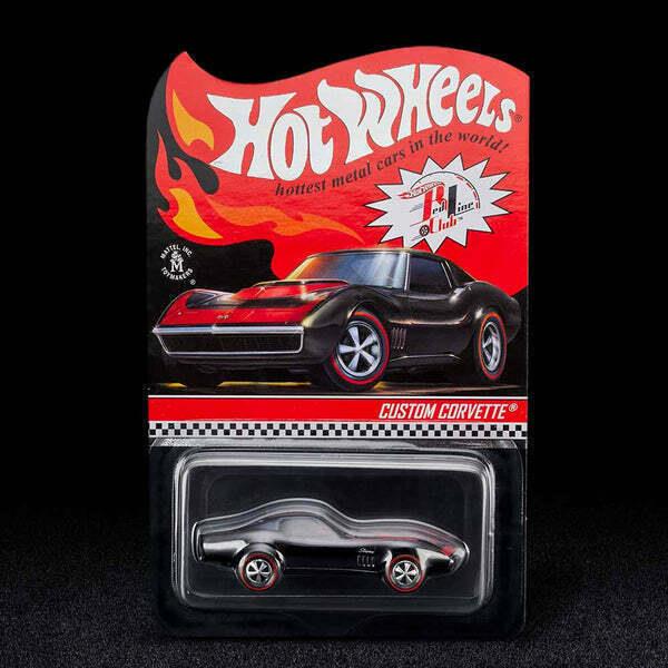 2022 Hot Wheels Rlc Exclusive Custom 68 Corvette Black Numbered Limited to 25K