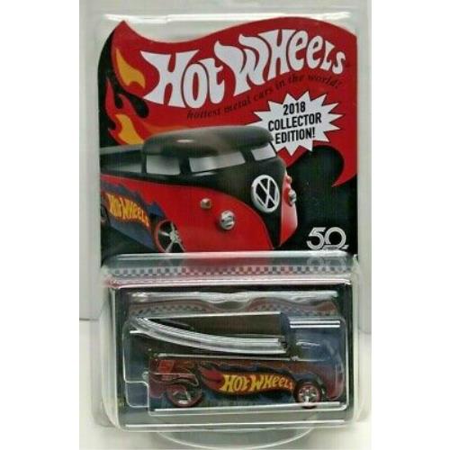 Hot Wheels 2018 K-mart Mail In VW Volkswagen Drag Truck - Red Rims Real Riders