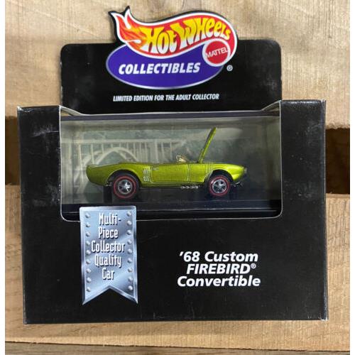 Hot Wheels Collectibles 68 Custom Firebird Convertible in The Box Rare