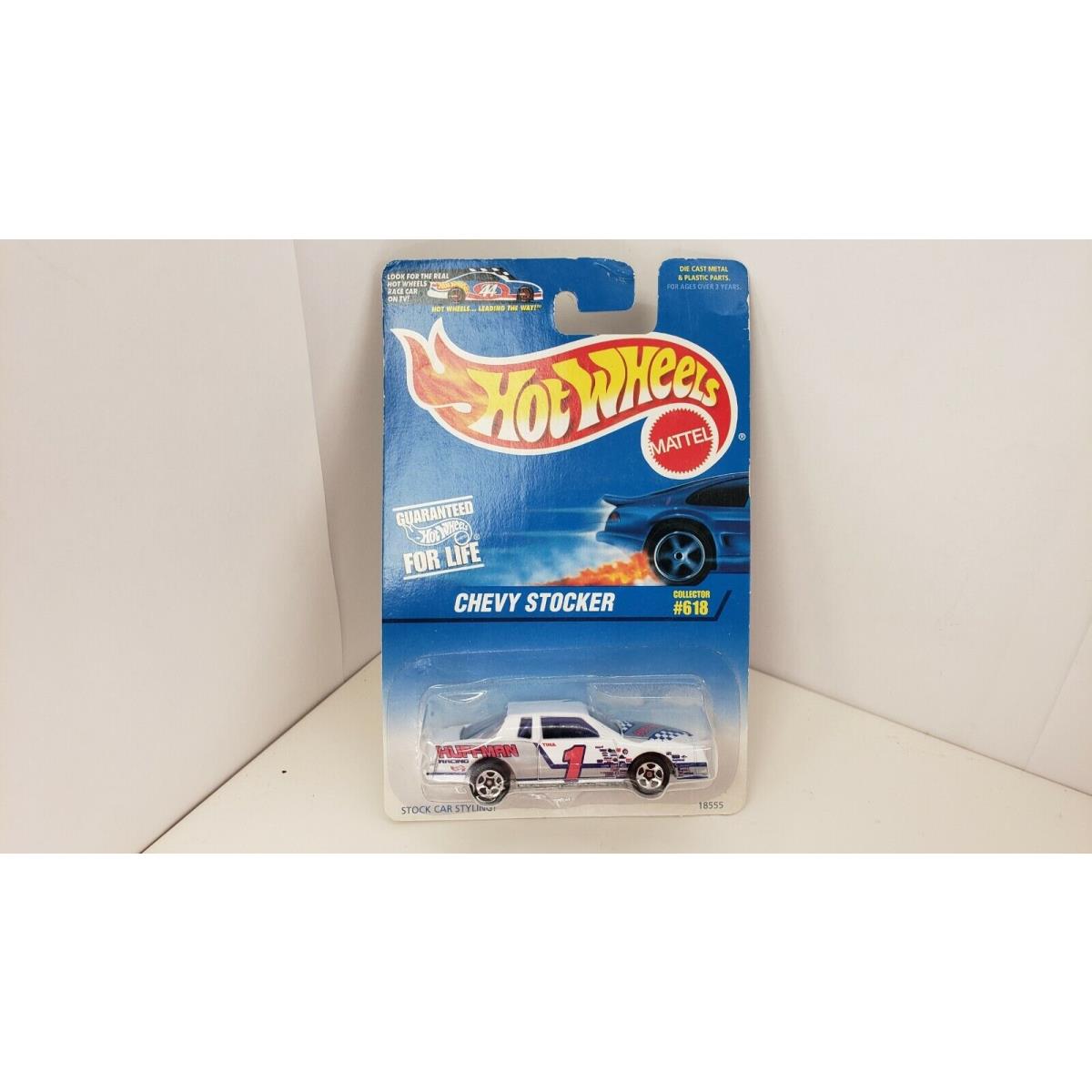 Hotwheels 1997 618 White Chevy Stocker Huffman 5 Spoke China 6 Kidstoyz 2021