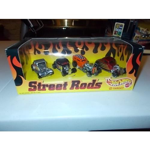Hot Wheels Street Rods 4 Car Set Special Edition Mint IN Box