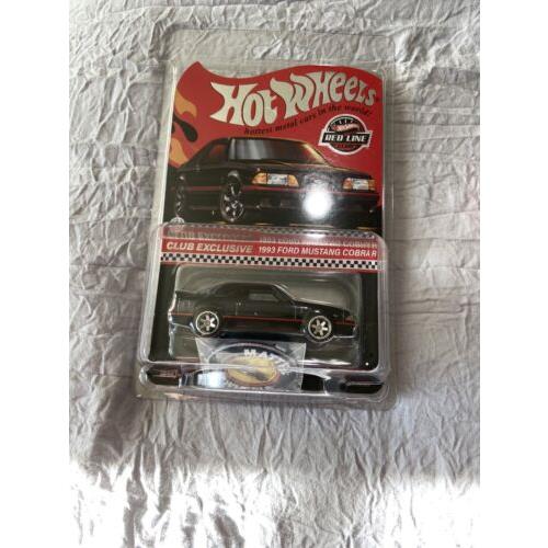 Hot Wheels 2023 Rlc Membership 93 Ford Cobra R In-hand Patch and Disc