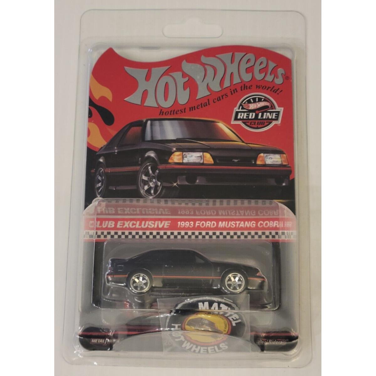 Hot Wheels 2023 Rlc 1993 Ford Mustang Cobra R - with Button Patch Club Exclusive In H