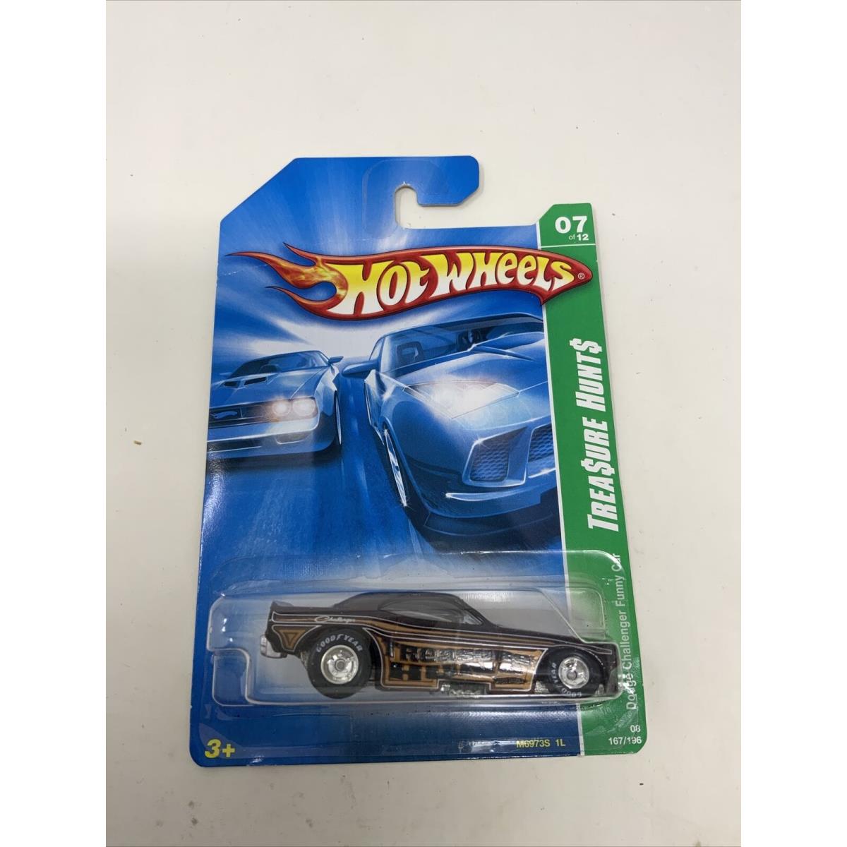 Hot Wheels 2008 Treasure Hunt Dodge Challenger Funny Car 2008