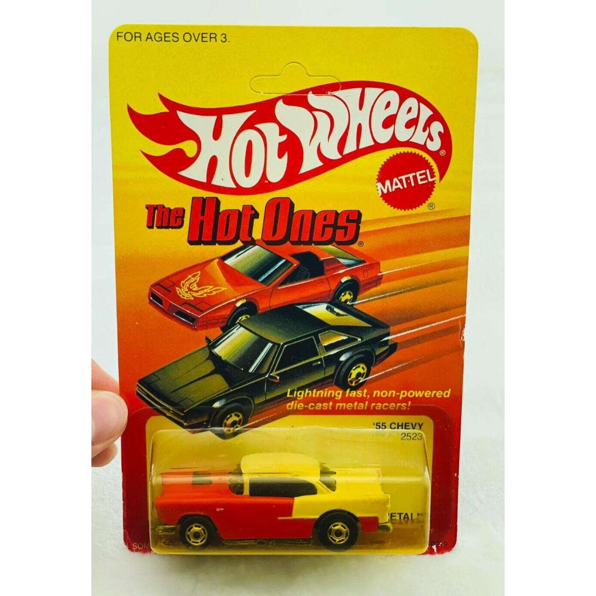 Hot Wheels Blackwall 55 Chevy White Red Gho 2523 Blister Blisterpack ON Card