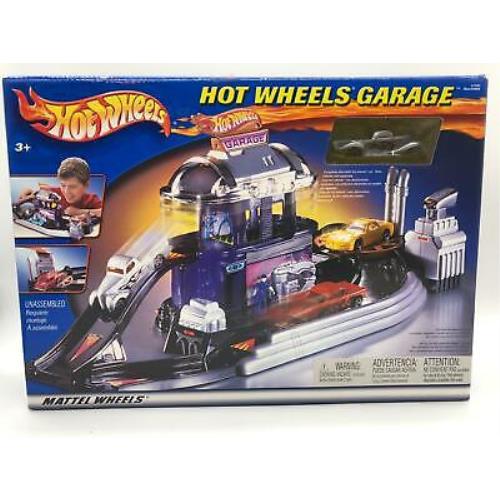 2002 Hot Wheels Garage Play Set Nos 47383 Box