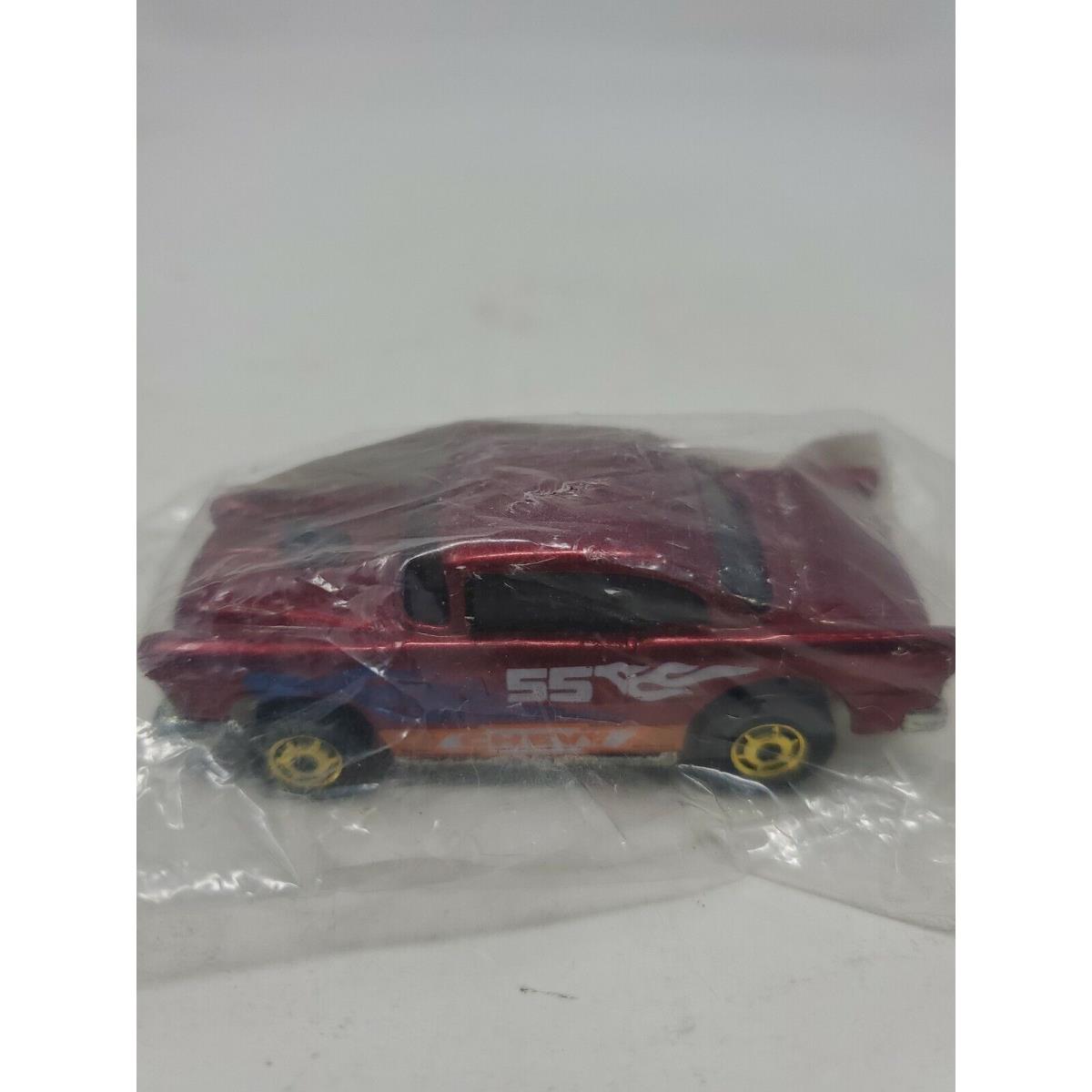 Hot Wheels 1978 55` Chevy - Dark Red with Graphics- Malaysia Base in Baggie