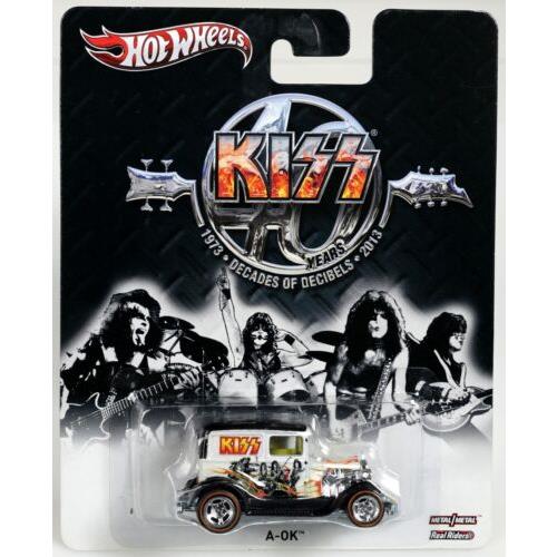 Hot Wheels Kiss A-ok Pop Culture Series X8342 Nrfp 2012 Black/white 1:64
