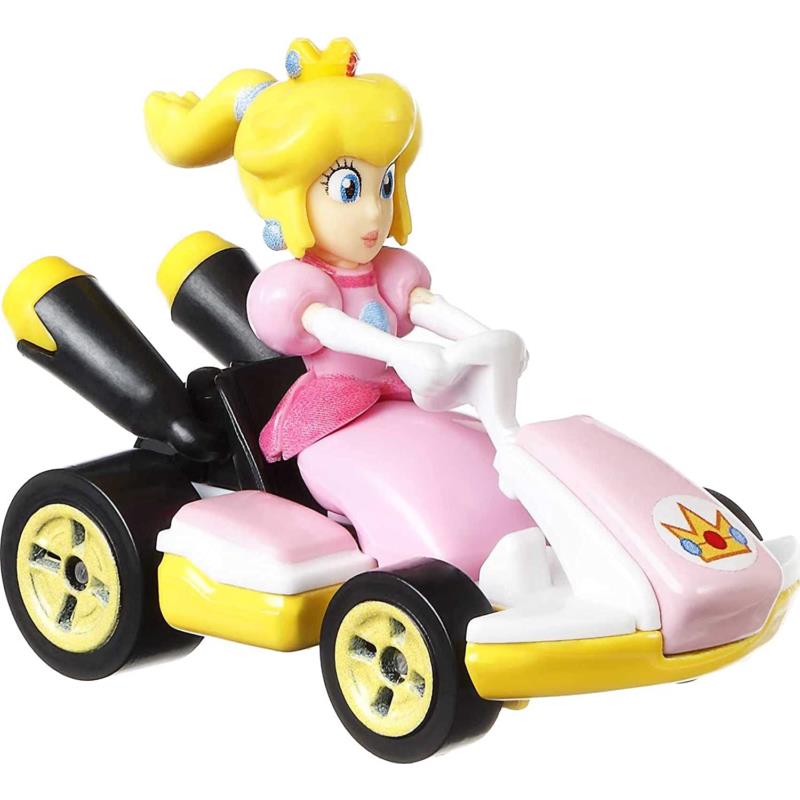 Hot Wheels - Mario Kart 4 Pack - Rosalina - Princess Peach - Mario - Luigi