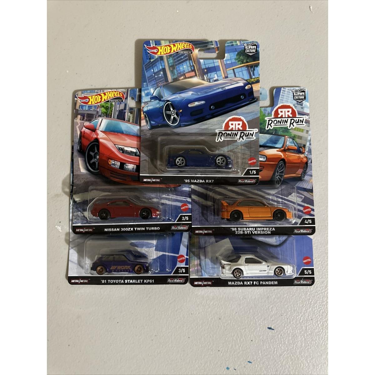 Hot Wheels Car Culture Ronin Run Complete Set 5 Car Culture 2022 On Hand