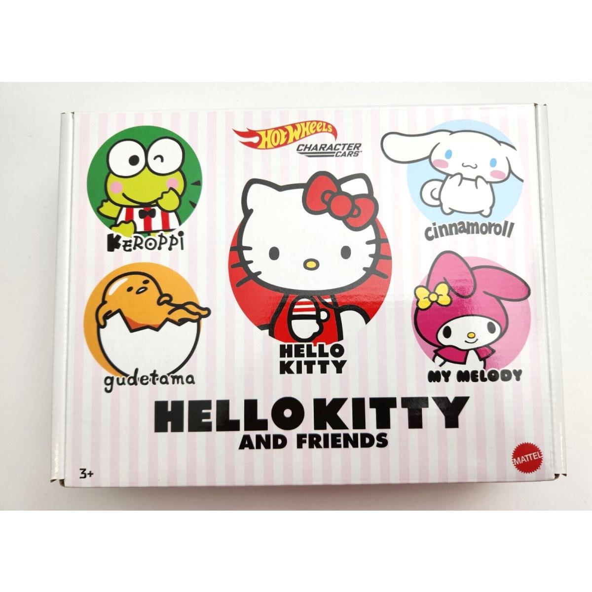 Hot Wheels Sanrio Character Car 5pack Hello Kitty Guderama Cinnamoroll Melody