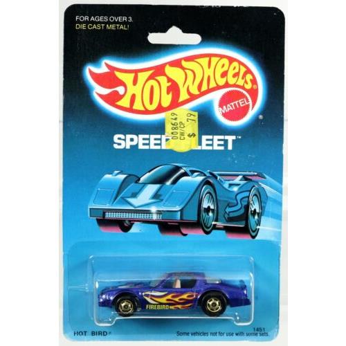Hot Wheels Vintage Hot Bird Speed Fleet Series 1451 Nrfp 1988 Blue Hog 1:64
