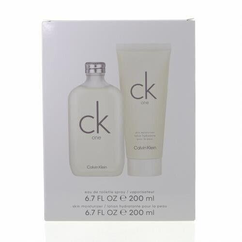 Calvin Klein CK One 6.7oz 200ml Edt + Lotion Men Women Unisex 2 PC Gift Set