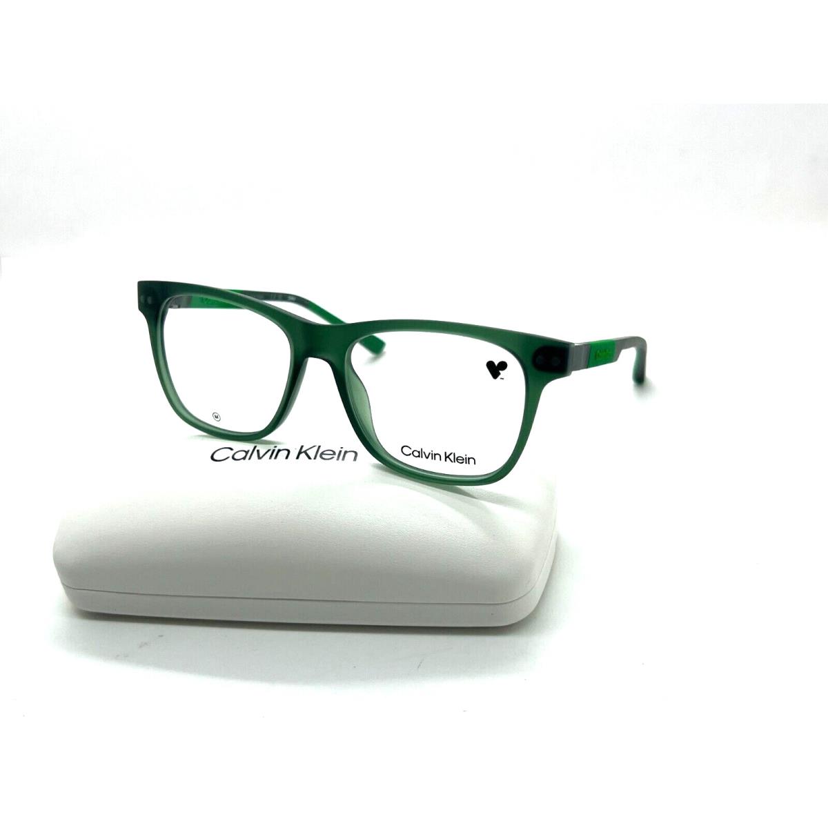 Calvin Klein CK 23521 330 Matte Green Optical Eyeglasses Frame 53-16-145MM