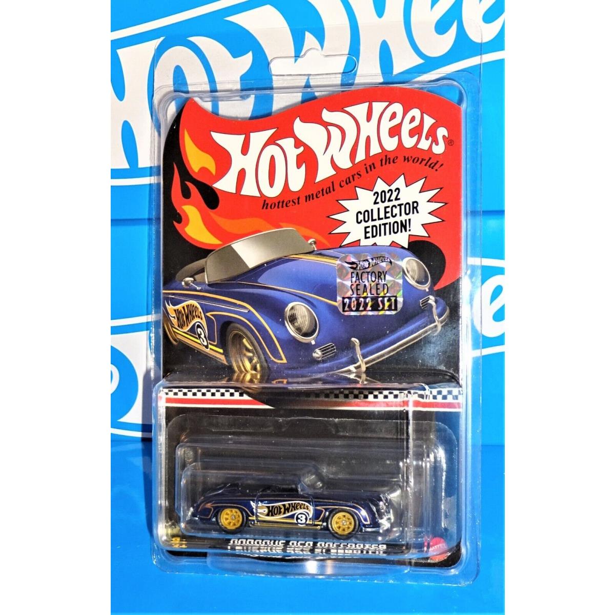 Hot Wheels 2022 Factory Set Collector Edition Promo Porsche 356 Speedster Blue