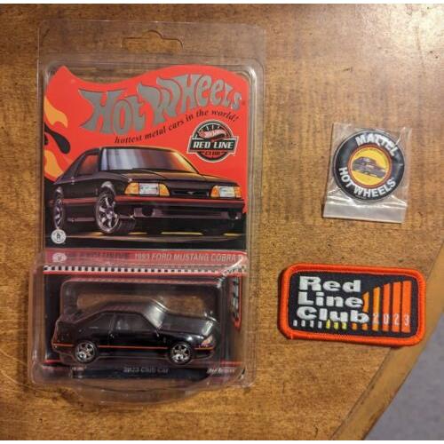 Hot Wheels 2023 Redline Club 93 Ford Mustang Cobra w/ Patch and Pin In H