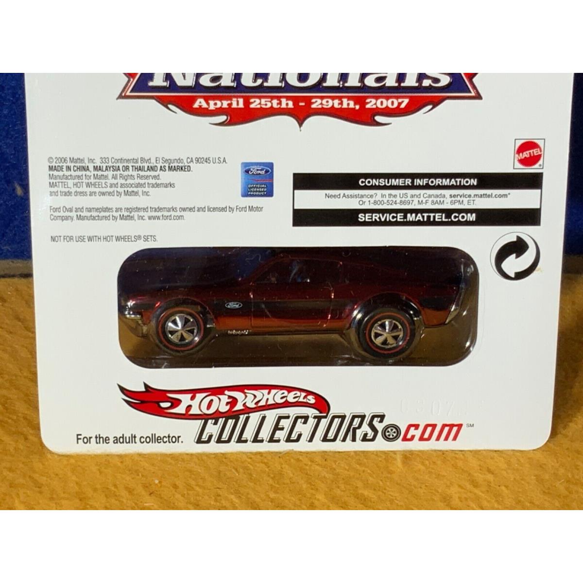 Hot Wheels toy FORD MUSTANG - Red
