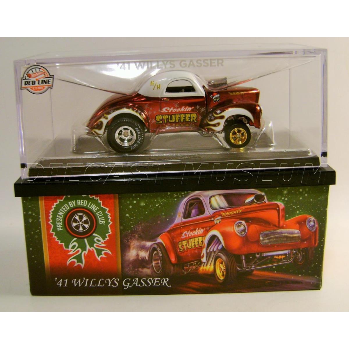 1941 `41 Willys Gasser Holiday Car Red Line Club Car Rlc Hot Wheels 2022