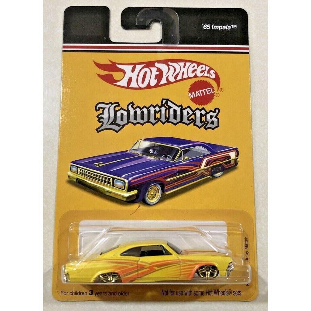 2006 Hot Wheels Low Riders Target Exclusive 1965 Chevrolet Impala Yellow Vhtf