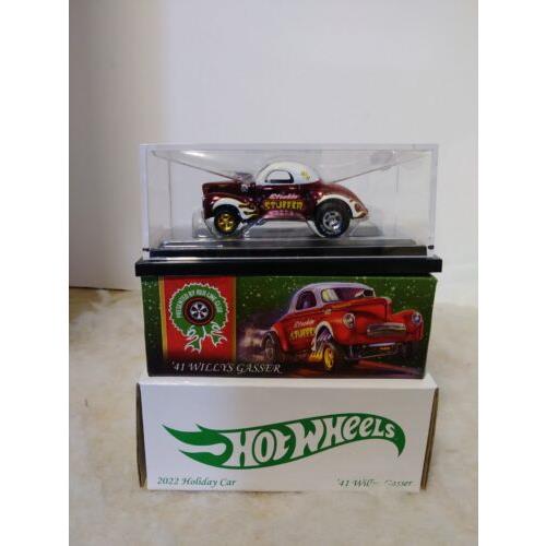 Mattel Hot Wheels Collectors 2022 Rlc Exclusive 41 Willys Gasser Holiday Car