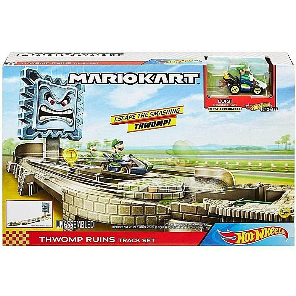 Mario Kart - Thwomp Ruins - Circuit Track Set Luigi Hot Wheels 2020