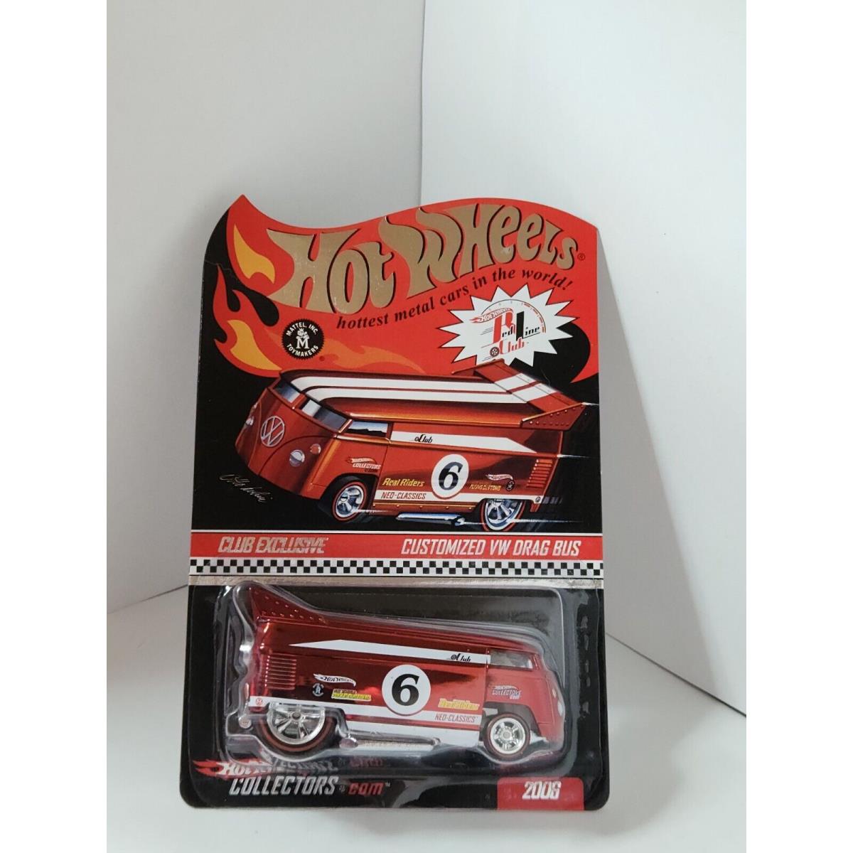 Hot Wheels Red Line Club Customized VW Drag Bus 2006 Club Exclusive K15